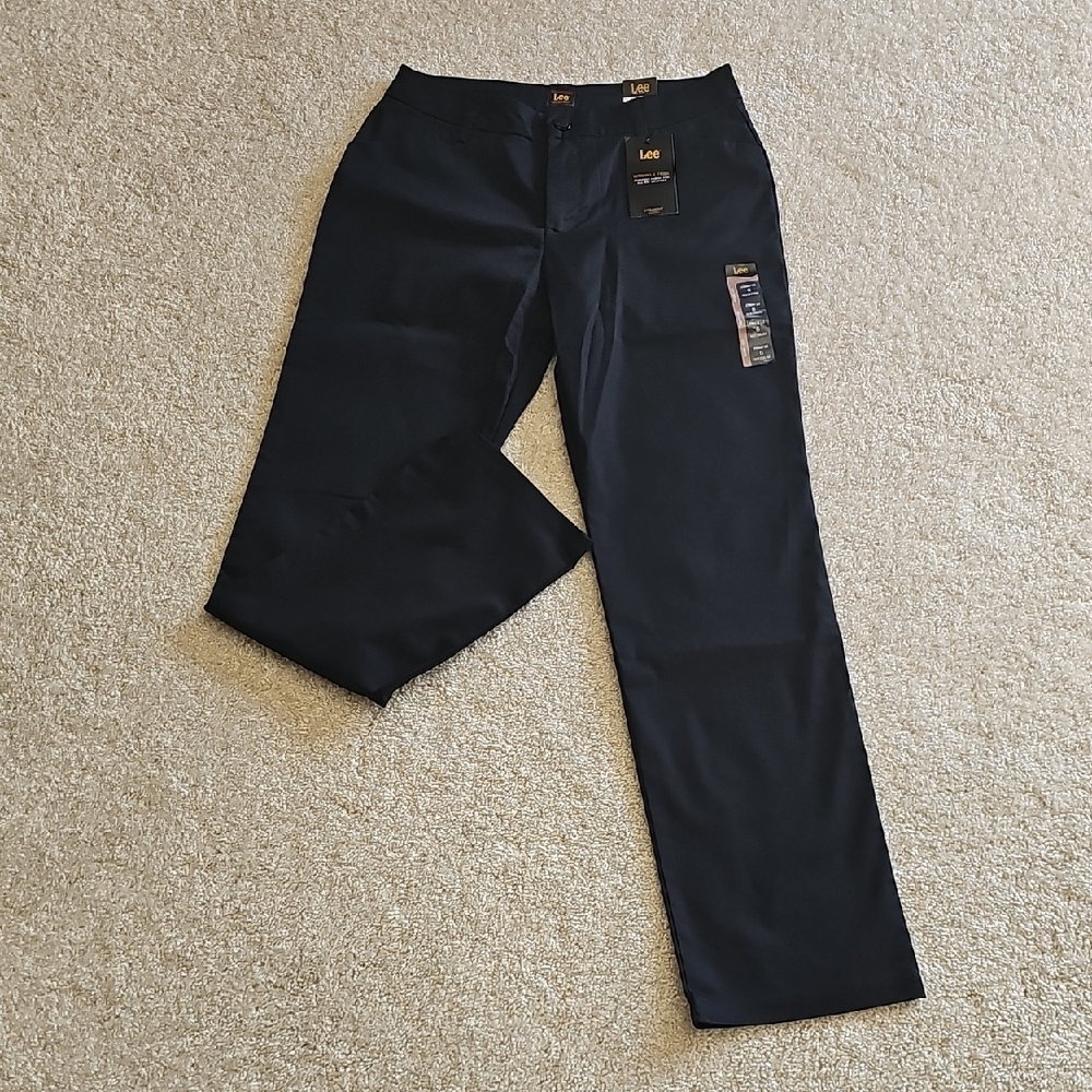 Lee Men's Dark Blue Formal Trousers